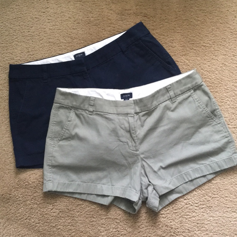 Two Pairs of JCrew 3” Shorts